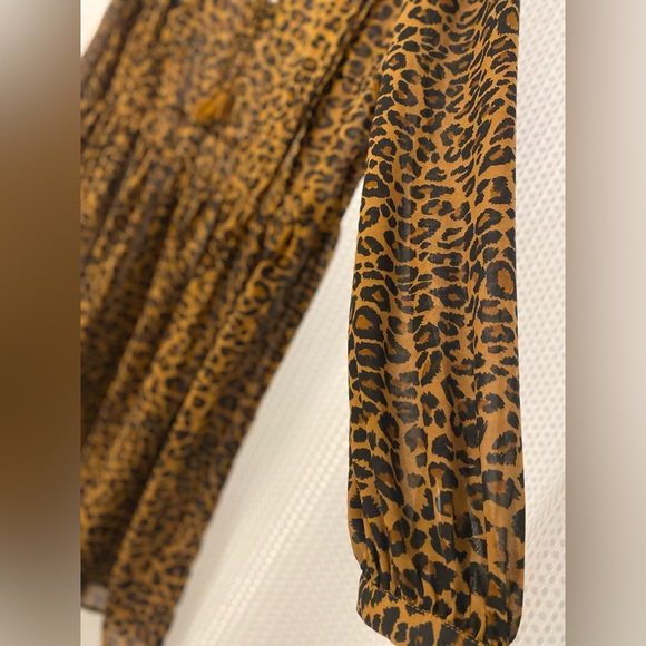 LADIES LEOPARD PRINT DRESS - Picture 2 of 3
